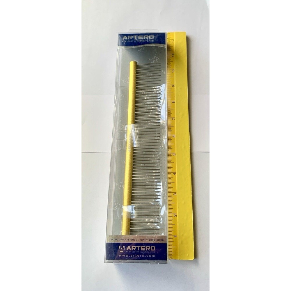 New Artero Giant Gold Comb Complements Professional Grooming Dog Cat Pets NIB - Picture 4 of 5